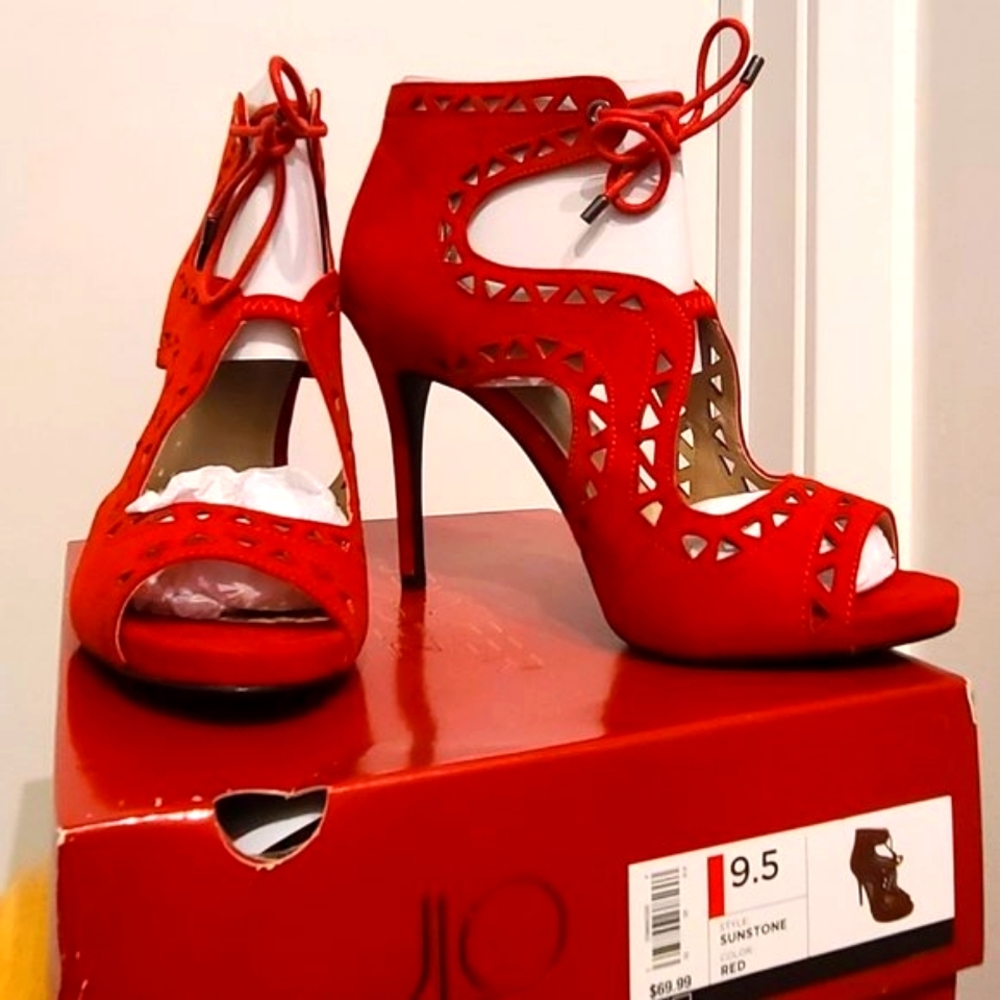 JLO Sunstone Gladiator Stilettos - Picture 5 of 10